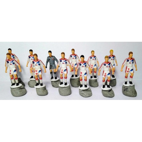 Subbuteo Andrew Table Soccer Czechoslovakia 1990 World Cup Team no bases no box only 12 figures